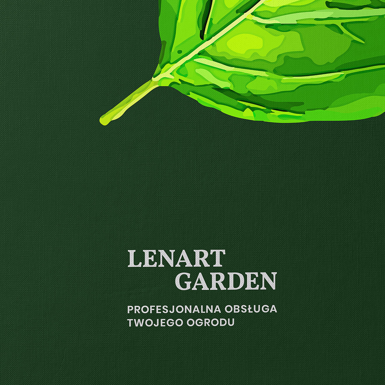 Lenart Garden - Zbliżenie na Teczkę z Logo