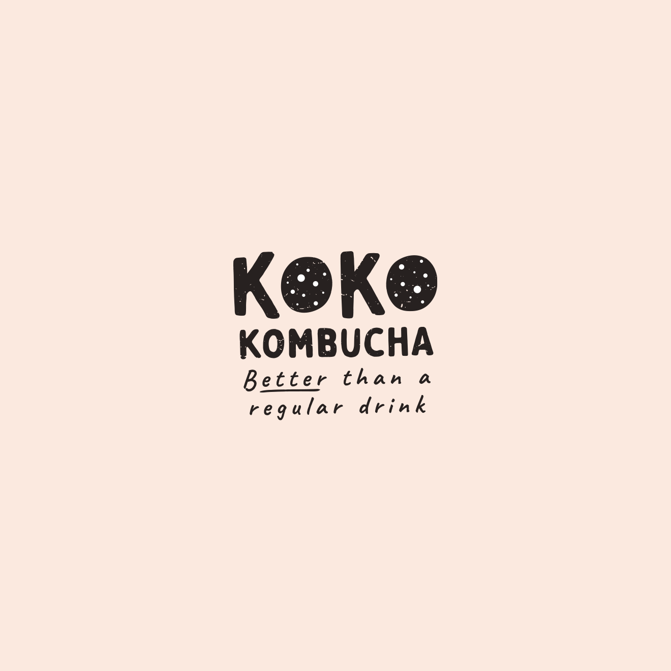 KOKO Kombucha - Animowane Logo na Jasnym Tle