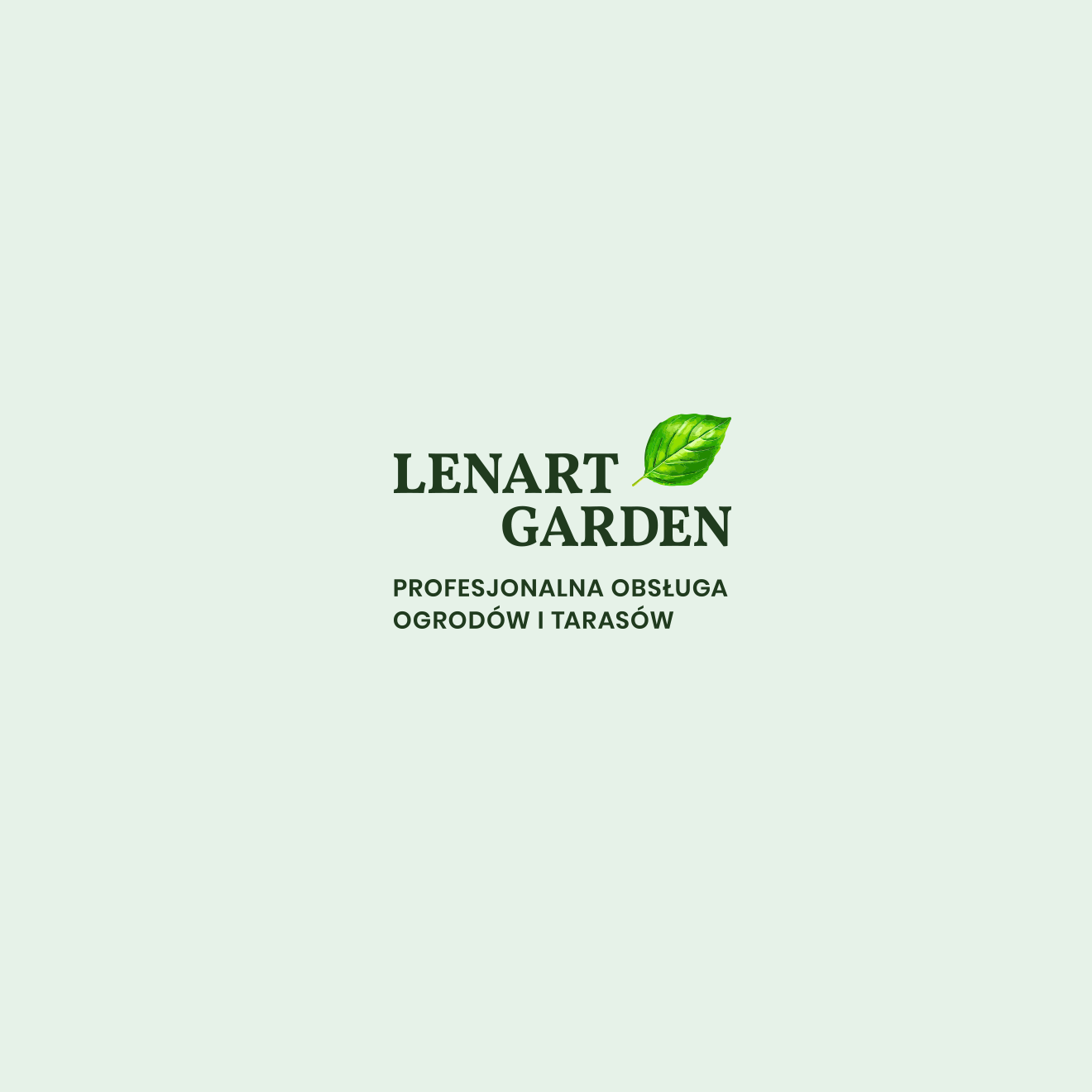 Lenart Garden - Logo na Jasnym Tle